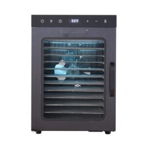 Vaisių džiovyklė Wartmann® WM-2512 DH nerūdijančio plieno, 12 padėklų + Dovana